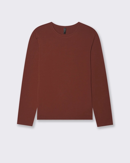 Фото ракурс 1 - Жіночий коричневий лонгслів Piazza Italia артикул 62314 Burnt brown FW2025