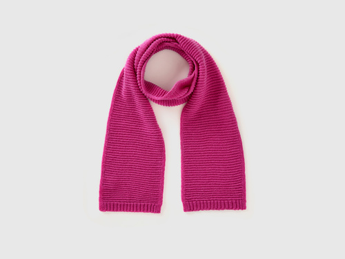 Фото ракурс 1 - Рожевий шарф Benetton для дівчаток артикул 1244GU002.P 239 24A
