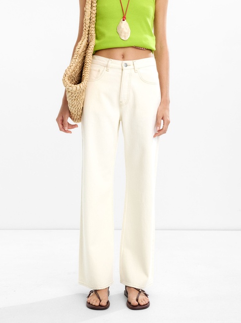 Фото ракурс 1 - Жіночі молочні джинси Parfois артикул 234998 _EC FW2025