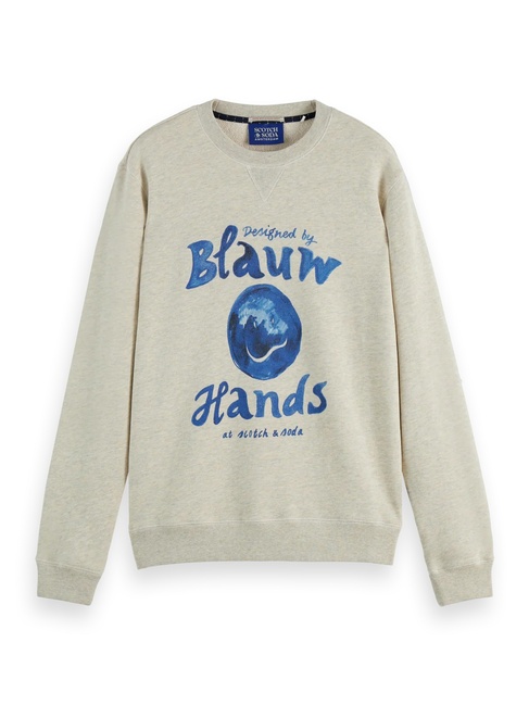 Чоловічий бежевий світшот SCOTCH & SODA артикул 180881 270 FW2025 Фото ракурс 5 - Чоловічий бежевий світшот SCOTCH & SODA артикул 180881 270 FW2025