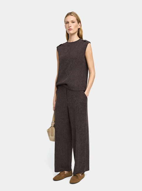 Женские коричневые штаны Parfois артикул 236685 _BN FW2025 Фото ракурс 3 - Женские коричневые штаны Parfois артикул 236685 _BN FW2025