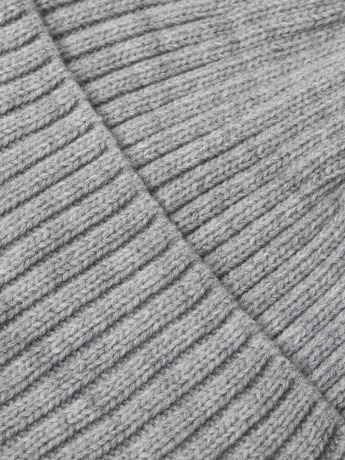 Фото ракурс 2 - Мужская серая шапка Jack & Jones артикул 12281209 LIGHT GREY MELANGE FW2025