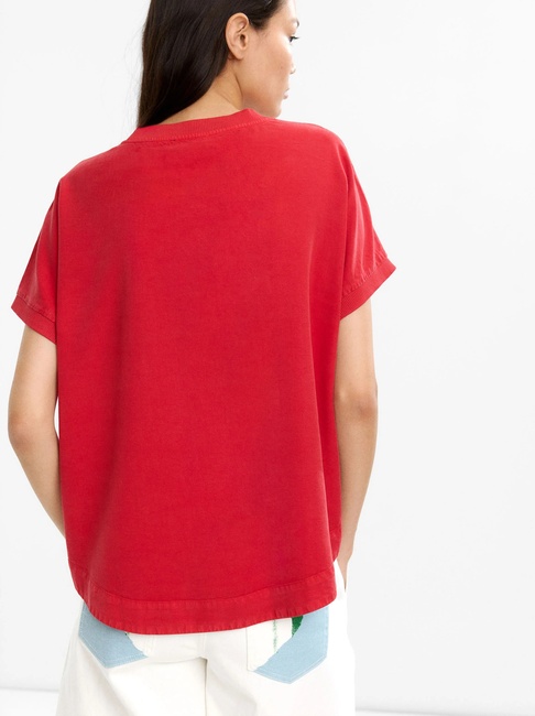 Фото ракурс 2 - Жіноча червона блузка Parfois артикул 237284 _RD FW2025