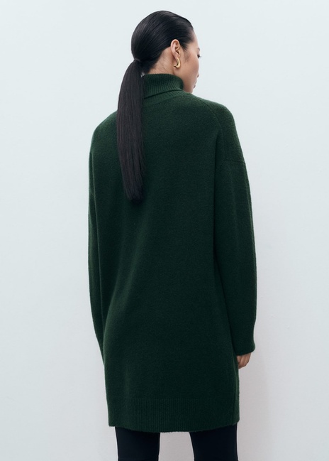 Женское зеленое платье Mango артикул 17085148 49 1 season Фото ракурс 2 - Женское зеленое платье Mango артикул 17085148 49 1 season