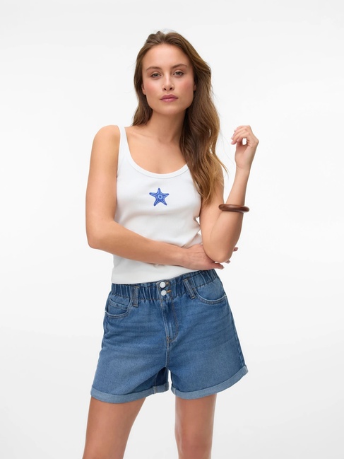 Жіночі сині шорти Vero Moda артикул 10307784 Medium Blue Denim FW2025 Фото ракурс 6 - Жіночі сині шорти Vero Moda артикул 10307784 Medium Blue Denim FW2025