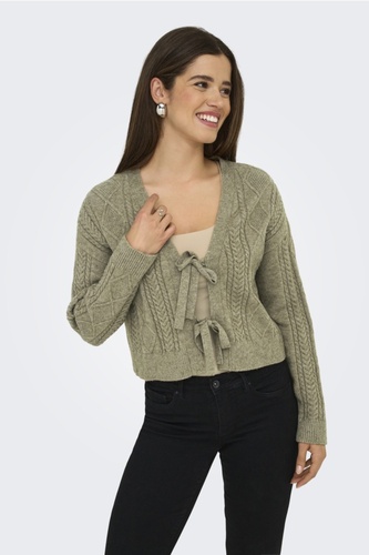 Фото ракурс 1 - Жіночий коричневий кардиган Only артикул 15322412 Cub FW2025