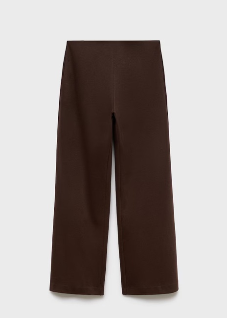 Женские коричневые брюки Mango артикул 17084095 30 1 season Фото ракурс 3 - Женские коричневые брюки Mango артикул 17084095 30 1 season