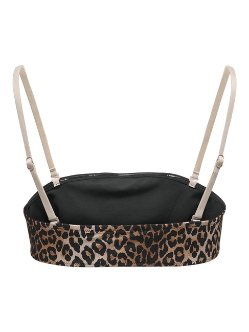 Фото ракурс 2 - Жіночий бежевий купальник верх Only артикул 15341800 Humus SS2025