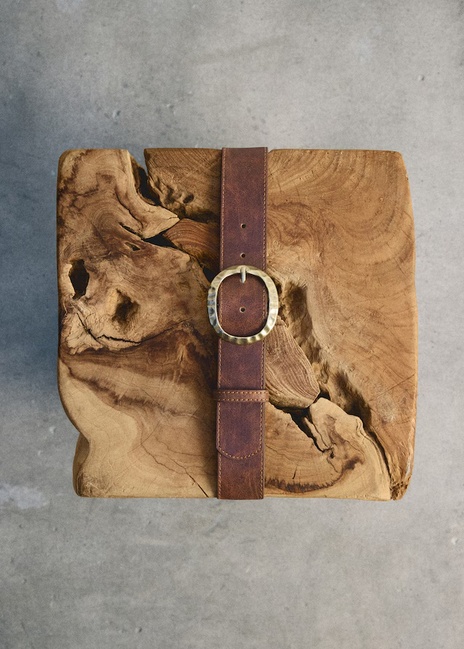 Женский коричневый ремень Mango артикул 17051134 30 1 season Фото ракурс 5 - Женский коричневый ремень Mango артикул 17051134 30 1 season