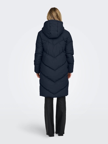 Фото ракурс 2 - Жіноче синє пальто Only артикул 15217556 Dark Sapphire FW2025