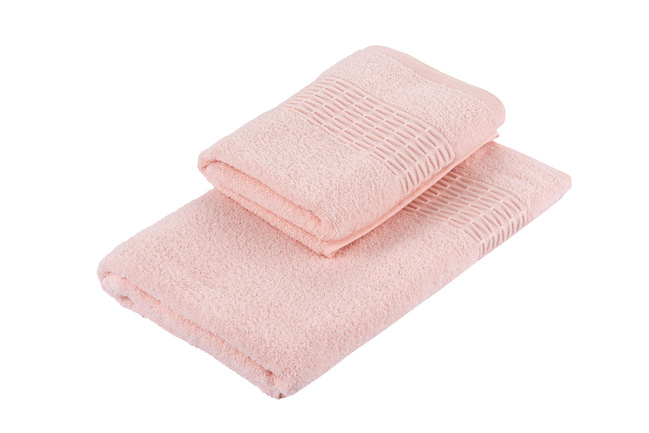 Фото ракурс 3 - Розовый набор полотенец махровых Ardesto артикул ART2357PW No color FW2025