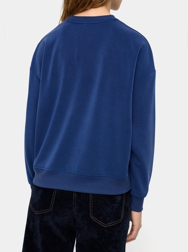 Фото ракурс 2 - Жіночий синій світшот Parfois артикул 241922 _NV FW2025