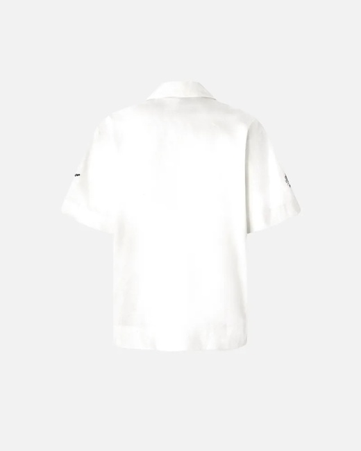 Женская белая рубашка Pinko артикул 105073-A2KQ ZZ1 SS2025 Фото ракурс 6 - Женская белая рубашка Pinko артикул 105073-A2KQ ZZ1 SS2025