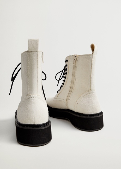 Фото ракурс 3 - Жіночі білі чоботи Mango артикул 87010046 01 8 season