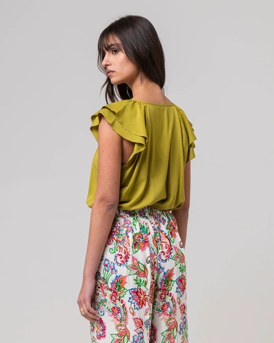 Фото ракурс 2 - Жіноча зелена блузка Piazza Italia артикул 50675 PISTACHIO GREEN SS2025