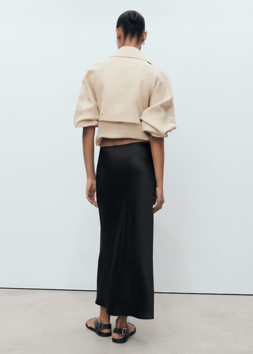 Фото ракурс 2 - Жіноча чорна спiдниця Mango артикул 17051288 99 1 season