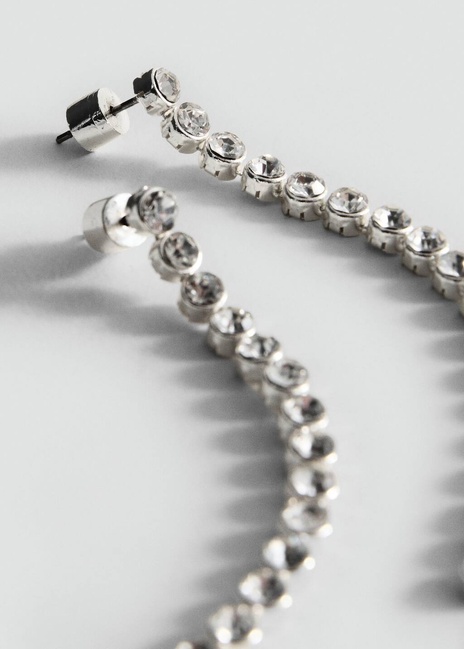 Фото ракурс 1 - Жіночі срібні сережки Mango артикул 17087803 PL 1 season