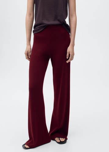 Фото ракурс 1 - Жіночі бордові брюки Mango артикул 17045149 76 1 season