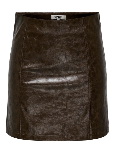Фото ракурс 3 - Жіноча коричнева спiдниця Only артикул 15353573 Dark Earth FW2025