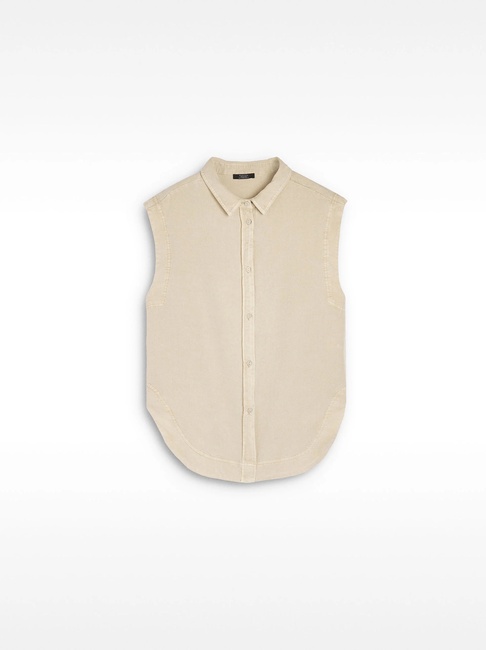 Женская молочная рубашка Parfois артикул 234040 _EC FW2025 Фото ракурс 5 - Женская молочная рубашка Parfois артикул 234040 _EC FW2025