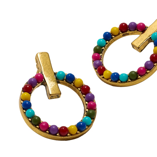 Жіночі різнокольорові сережки Parfois артикул 210319 _BM FW2025 Фото ракурс 2 - Жіночі різнокольорові сережки Parfois артикул 210319 _BM FW2025