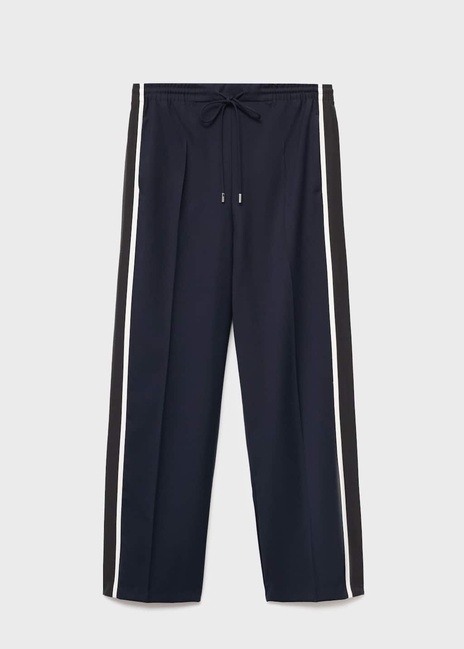 Женские синие брюки Mango артикул 17076737 56 1 season Фото ракурс 3 - Женские синие брюки Mango артикул 17076737 56 1 season