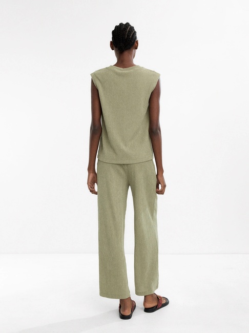 Жіноча зелена блузка Parfois артикул 236683 _GN FW2025 Фото ракурс 2 - Жіноча зелена блузка Parfois артикул 236683 _GN FW2025