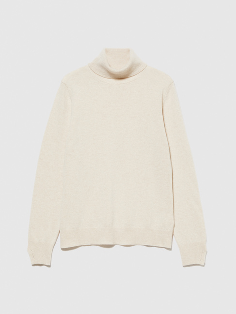 Фото ракурс 5 - Женская бежевая водолазка Sisley артикул 102HM2174 90W 25A