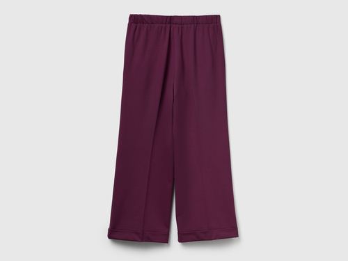 Фото ракурс 1 - Жіночі бордові штани Benetton артикул 47CKDF09Y 1D3 25A