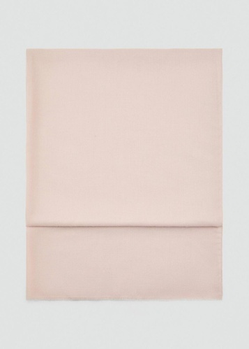 Фото ракурс 1 - Женский молочный шарф Mango артикул 17045998 03 1 season