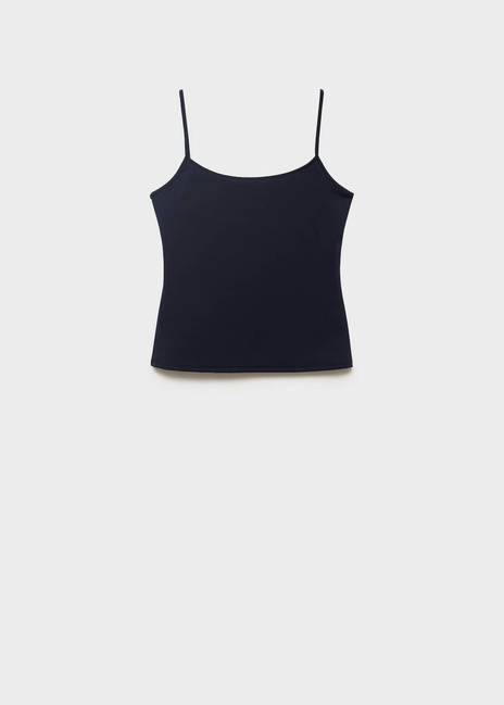 Фото ракурс 5 - Женский синий топ Mango артикул 87035760 56 8 season