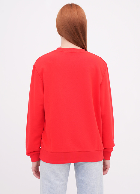 Фото ракурс 2 - Жіночий червоний світшот EQUILIBRI артикул W231 041 000 Red FW2025