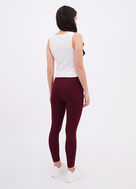 Жіночі бордові лосини EQUILIBRI артикул W464 008 000 bordo FW2025 Фото ракурс 2 - Жіночі бордові лосини EQUILIBRI артикул W464 008 000 bordo FW2025