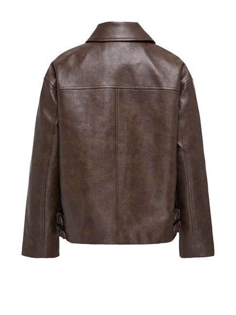 Фото ракурс 2 - Жіноча коричнева куртка Only артикул 15350398 Bitter Chocolate FW2025