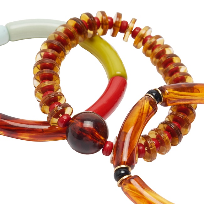 Женский коричневый браслет Parfois артикул 239890 _HM FW2025 Фото ракурс 2 - Женский коричневый браслет Parfois артикул 239890 _HM FW2025