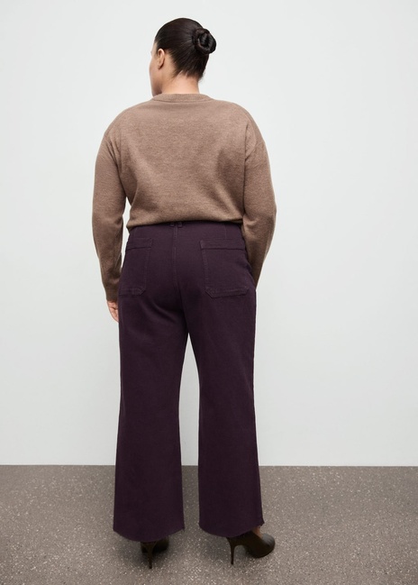 Фото ракурс 6 - Женские бордовые джинсы Mango артикул 27011245 77 2 season