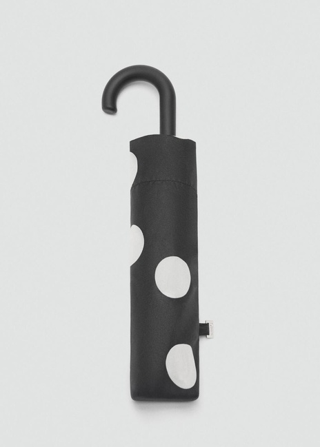 Фото ракурс 3 - Женский черный зонт Mango артикул 27061177 99 2 season