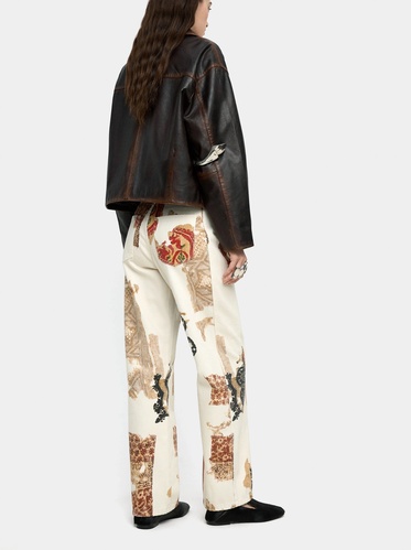 Фото ракурс 2 - Жіночі бежеві джинси Parfois артикул 238854 _BM FW2025