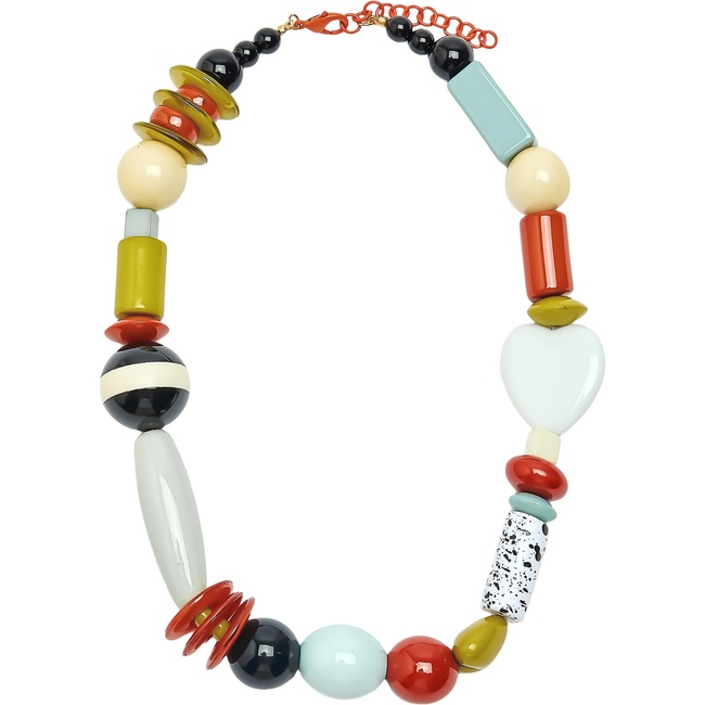 Женское разноцветное ожерелье Parfois артикул 239898 _HM FW2025 Фото ракурс 1 - Женское разноцветное ожерелье Parfois артикул 239898 _HM FW2025