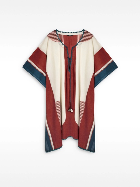 Женское разноцветное пончо Parfois артикул 234110 _BM FW2025 Фото ракурс 5 - Женское разноцветное пончо Parfois артикул 234110 _BM FW2025