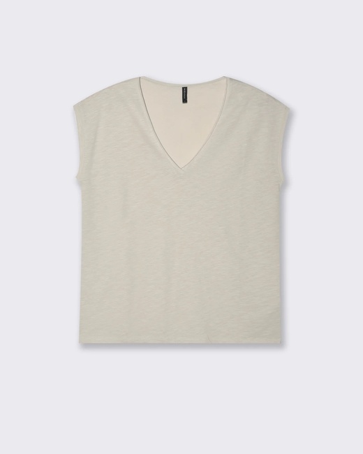 Жіноча молочна футболка Piazza Italia артикул 62233 Gypsum white FW2025 Фото ракурс 1 - Жіноча молочна футболка Piazza Italia артикул 62233 Gypsum white FW2025