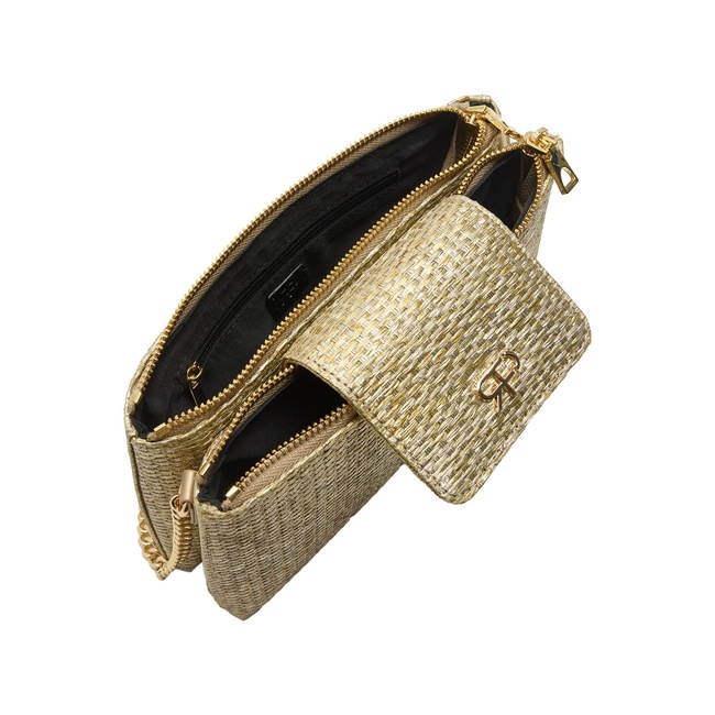 Жіноча золота сумка Parfois артикул 232141 _GD FW2025 Фото ракурс 5 - Жіноча золота сумка Parfois артикул 232141 _GD FW2025