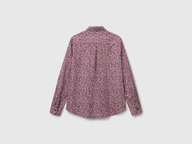 Женская фиолетовая рубашка Benetton артикул 5Q6SDQ0AY 66K 25A Фото ракурс 3 - Женская фиолетовая рубашка Benetton артикул 5Q6SDQ0AY 66K 25A