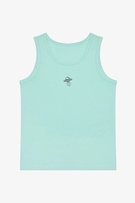 Фото ракурс 3 - Блакитно-чорна майка для хлопчиків Penti артикул PLNP2DPQ25IY MIX 25SS