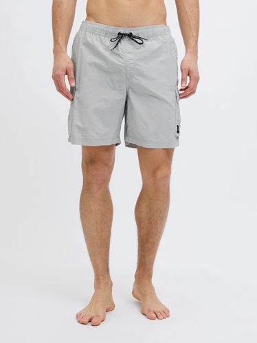 Фото ракурс 1 - Чоловічі сірі шорти Jack & Jones артикул 12272989 High-rise FW2025