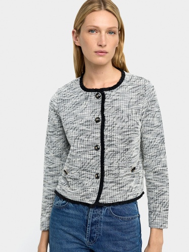 Фото ракурс 1 - Жіночий сірий кардиган Parfois артикул 233334 _DM FW2025