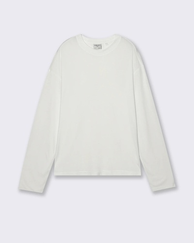 Фото ракурс 1 - Мужской белый лонгслив Piazza Italia артикул 65807 White FW2025