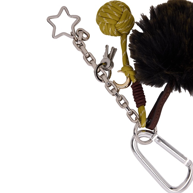 Фото ракурс 2 - Женский зеленый брелок Parfois артикул 242879 _GN SS2026