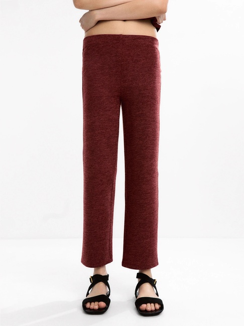 Жіночі бордові штани Parfois артикул 234509 _BU FW2025 Фото ракурс 1 - Жіночі бордові штани Parfois артикул 234509 _BU FW2025