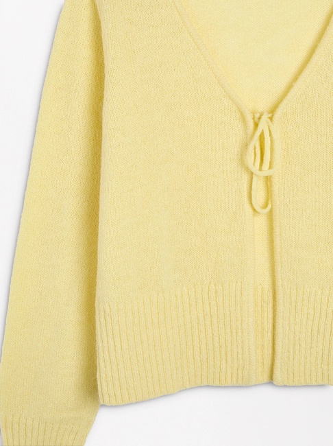 Жіночий жовтий кардиган Parfois артикул 230533 _YL SS2025 Фото ракурс 7 - Жіночий жовтий кардиган Parfois артикул 230533 _YL SS2025